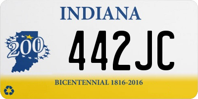 IN license plate 442JC