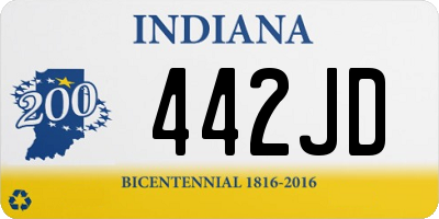 IN license plate 442JD