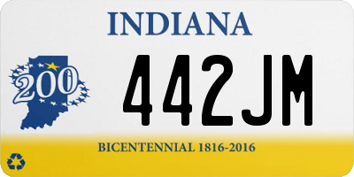 IN license plate 442JM