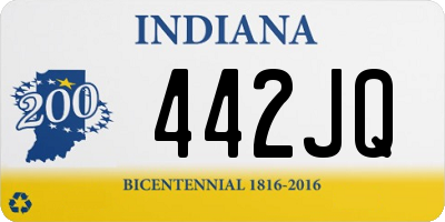 IN license plate 442JQ