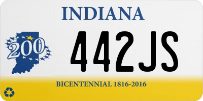 IN license plate 442JS