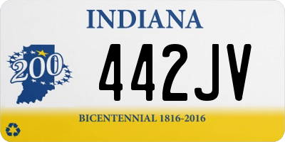 IN license plate 442JV