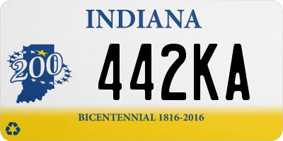 IN license plate 442KA