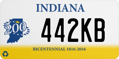 IN license plate 442KB