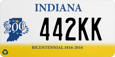 IN license plate 442KK