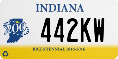 IN license plate 442KW