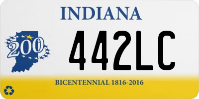 IN license plate 442LC