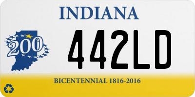 IN license plate 442LD