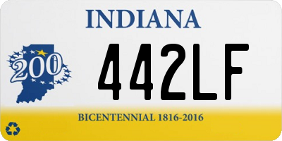 IN license plate 442LF