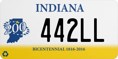 IN license plate 442LL