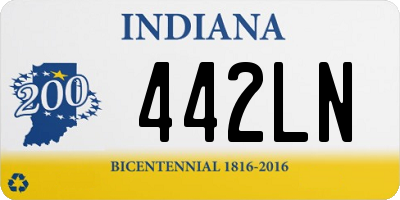 IN license plate 442LN