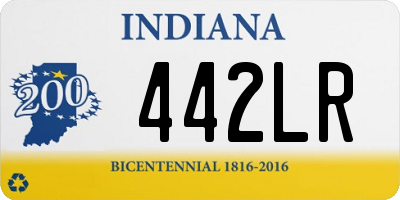 IN license plate 442LR