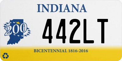 IN license plate 442LT