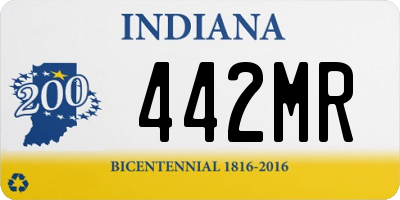 IN license plate 442MR
