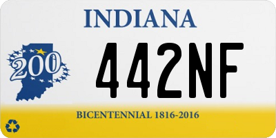 IN license plate 442NF