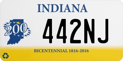 IN license plate 442NJ