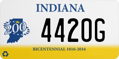 IN license plate 442OG