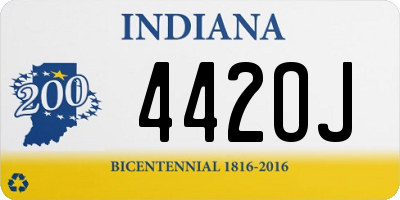 IN license plate 442OJ