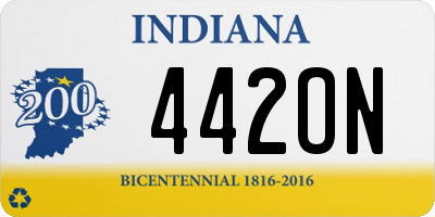 IN license plate 442ON