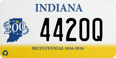 IN license plate 442OQ