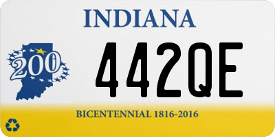 IN license plate 442QE