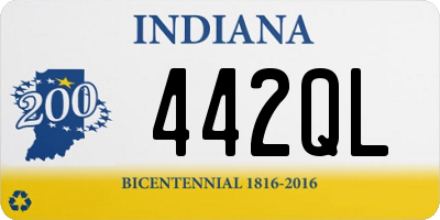 IN license plate 442QL