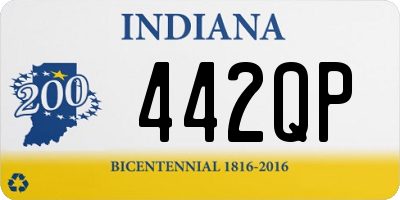 IN license plate 442QP