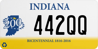 IN license plate 442QQ