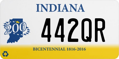 IN license plate 442QR