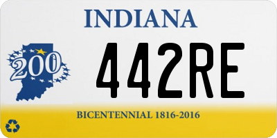 IN license plate 442RE