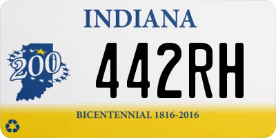 IN license plate 442RH