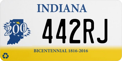 IN license plate 442RJ