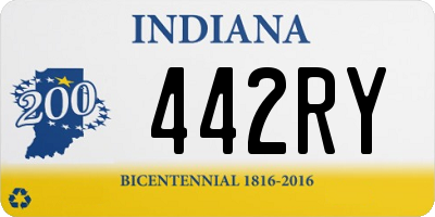 IN license plate 442RY