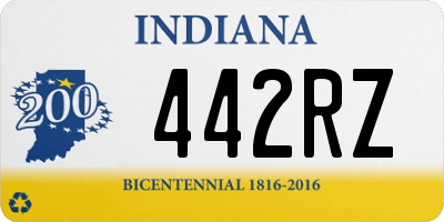 IN license plate 442RZ