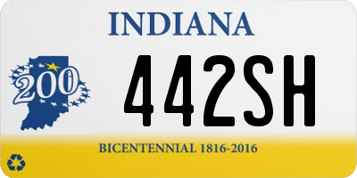 IN license plate 442SH