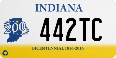 IN license plate 442TC