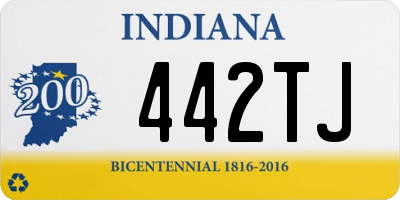 IN license plate 442TJ