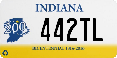 IN license plate 442TL