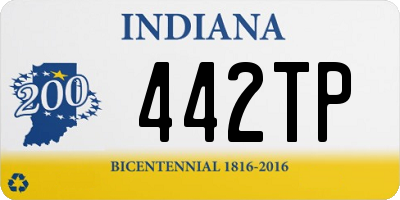 IN license plate 442TP