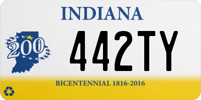 IN license plate 442TY