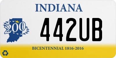 IN license plate 442UB