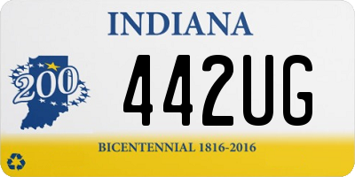 IN license plate 442UG