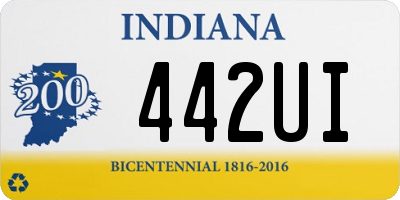 IN license plate 442UI