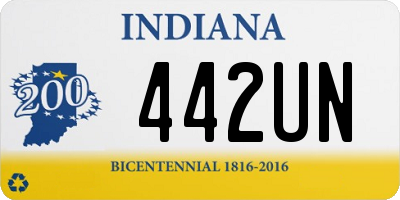 IN license plate 442UN