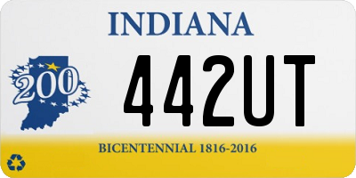 IN license plate 442UT