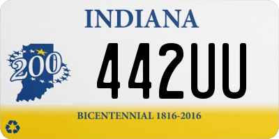 IN license plate 442UU