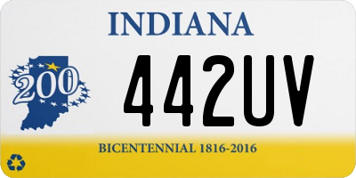 IN license plate 442UV