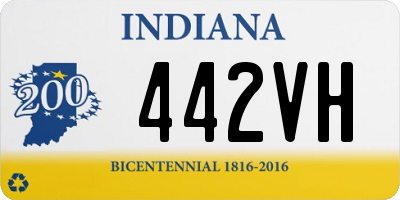 IN license plate 442VH