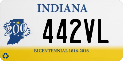 IN license plate 442VL