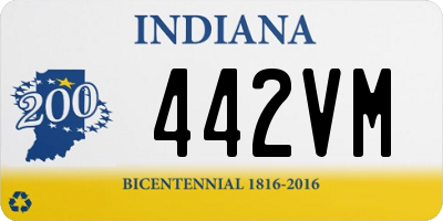 IN license plate 442VM